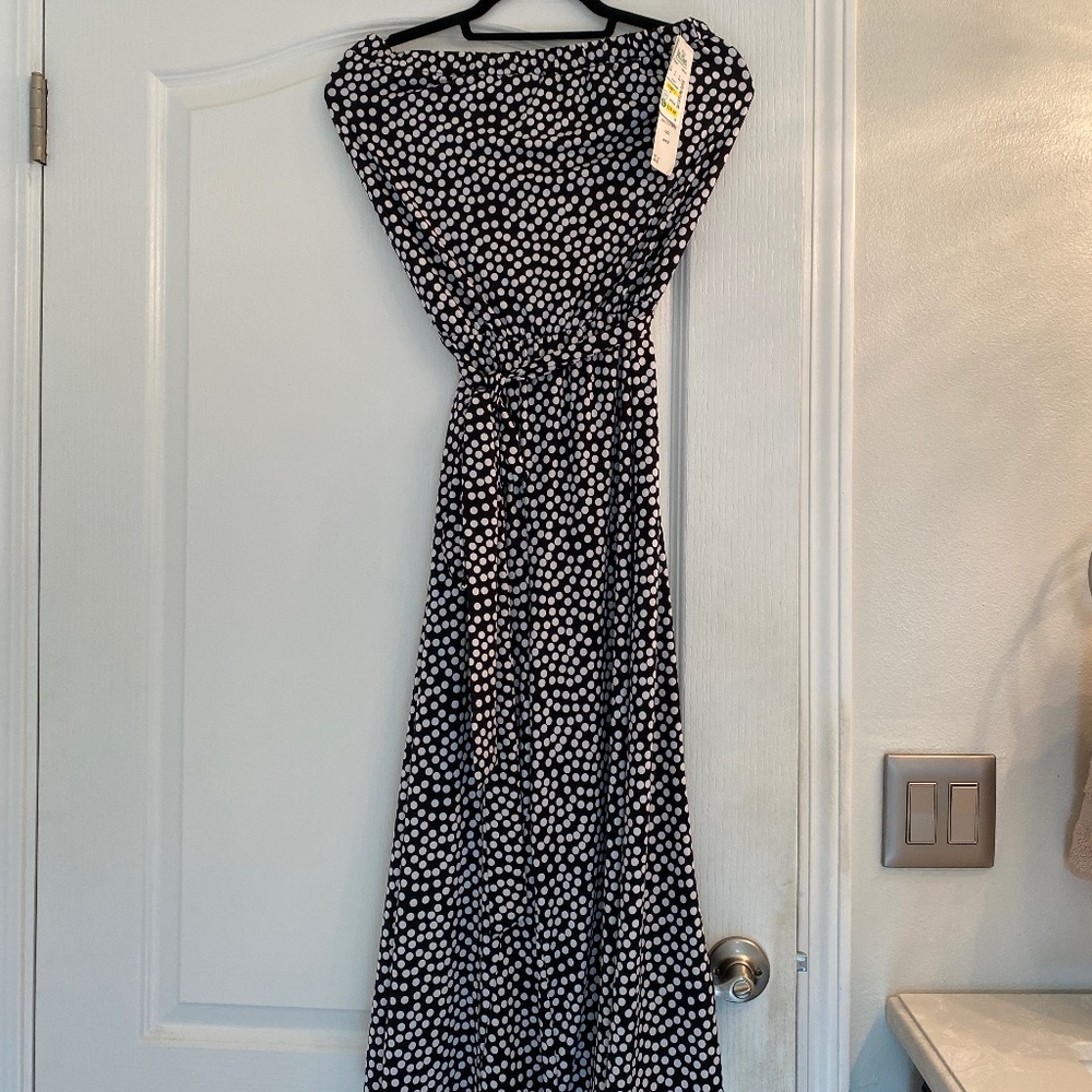 NEW- Black&White strapless jumpsuit